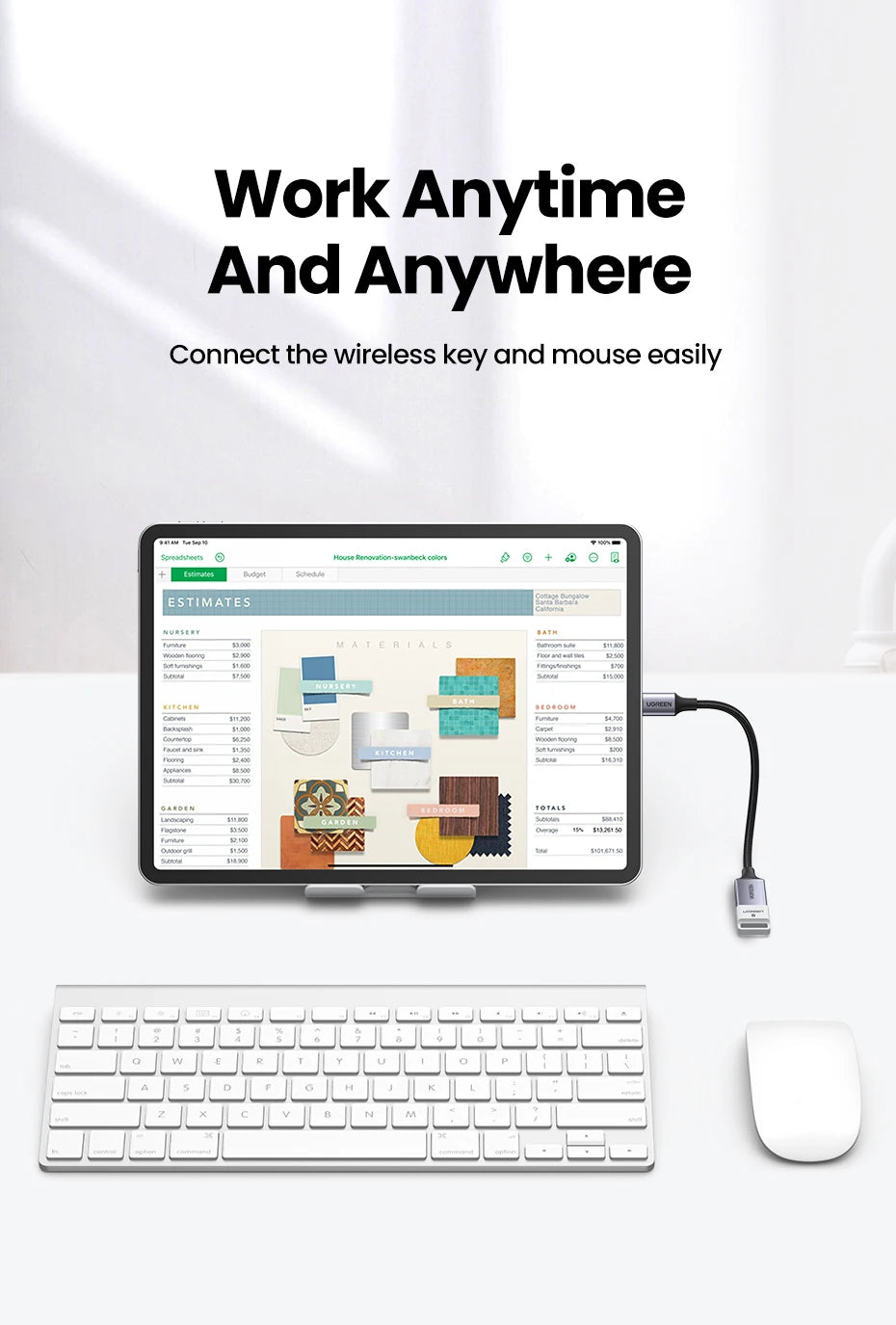 USB-C to USB 3.0 OTG Data Transfer Adapter Cable