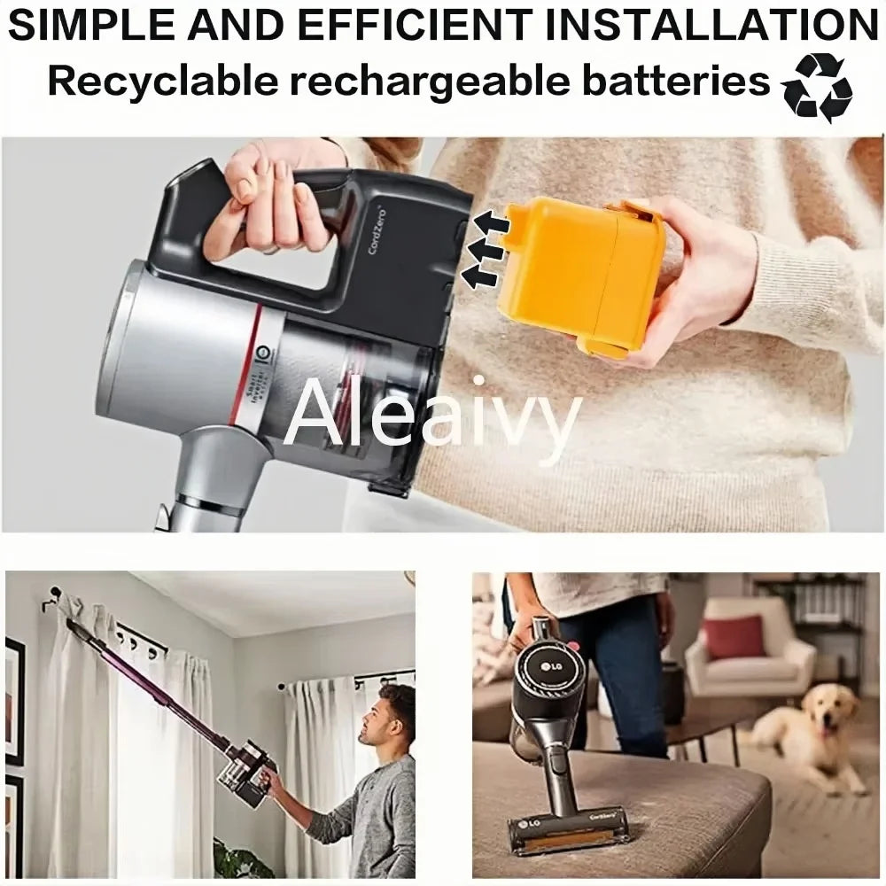Replacement Battery for Cordless Stick Vacuum Cleaners