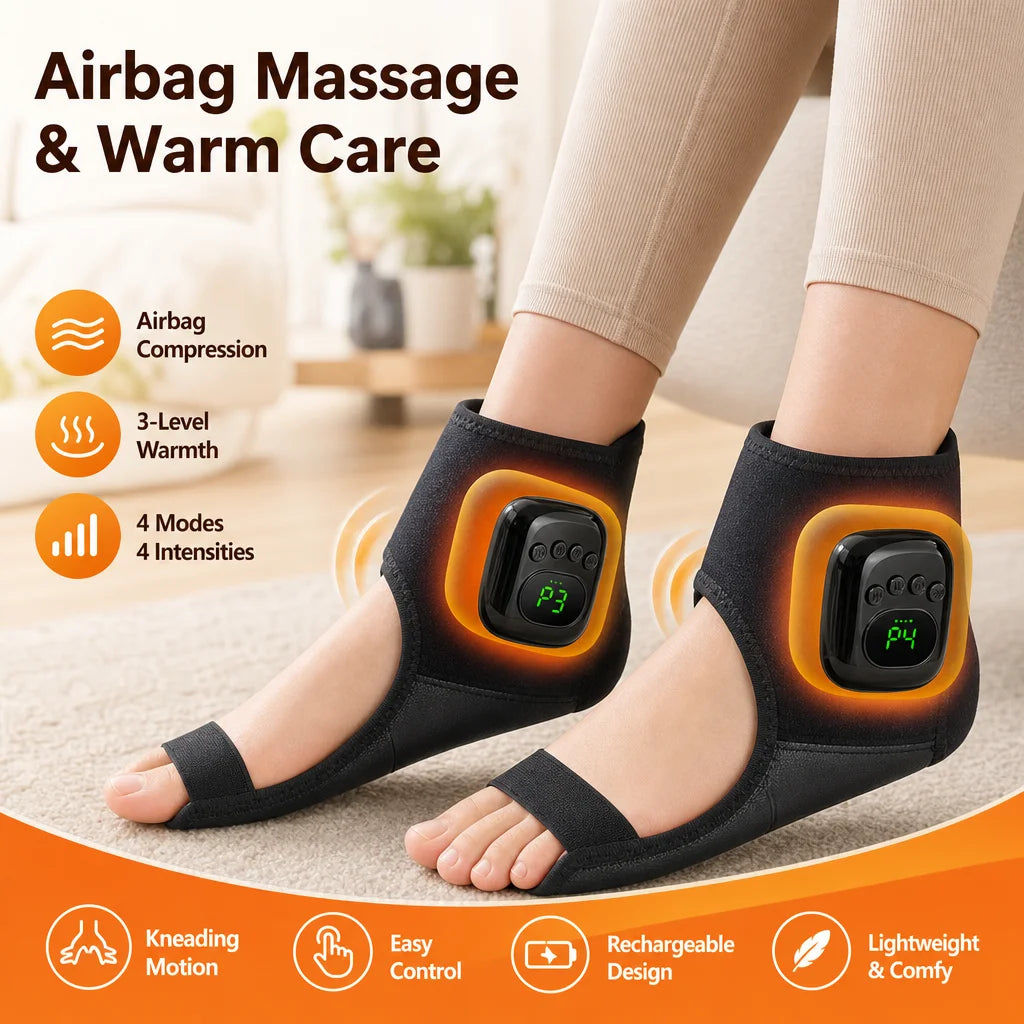 Wireless Ankle Airbag Compression Massager with Heat