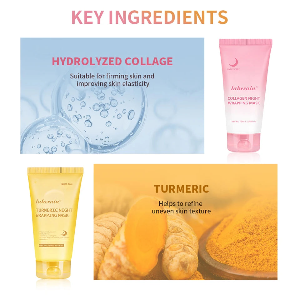 Overnight Peel-Off Face Mask Duo for Radiant Skin