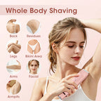 Dual-Head Electric Shaver and Bikini Trimmer for Women
