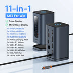 11-in-1 USB-C Triple Display Docking Station 4K 60Hz