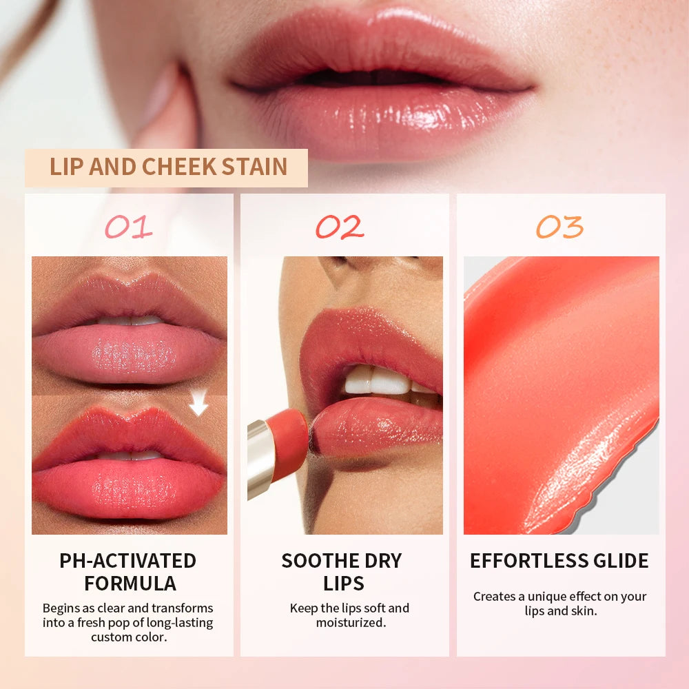 pH-Activated Color Changing Lip and Cheek Tint