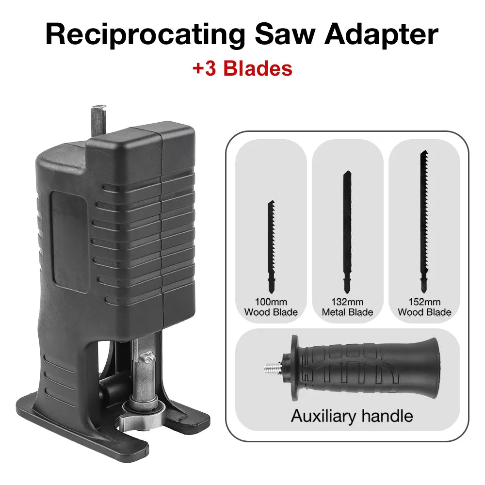 Reciprocating Saw Attachment for Power Drills