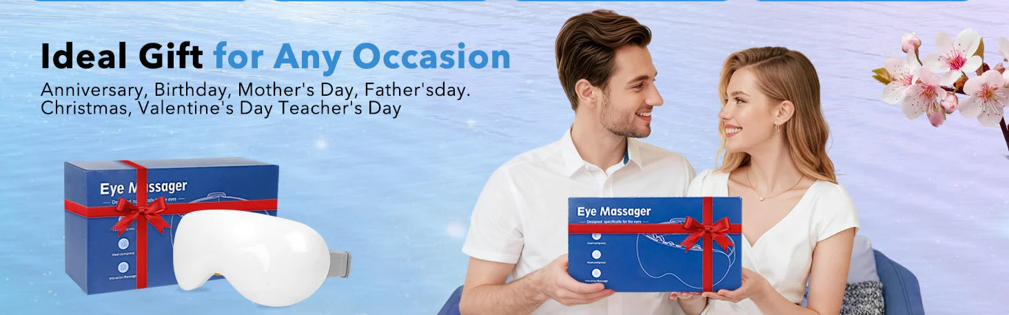 Smart Eye Massager with Cooling and Vibration for Eye Strain - 16
