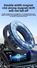 Magnetic Car Phone Holder with Vacuum Sucker and 360 Degree Rotation