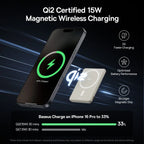 Qi2 Magnetic Portable Wireless Power Bank with Kickstand 5000mAh