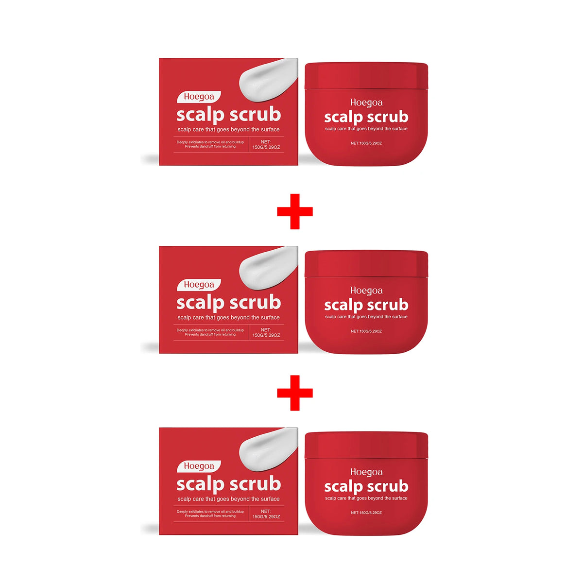 Deep Cleansing Exfoliating Scalp Scrub for Dandruff and Oily Hair