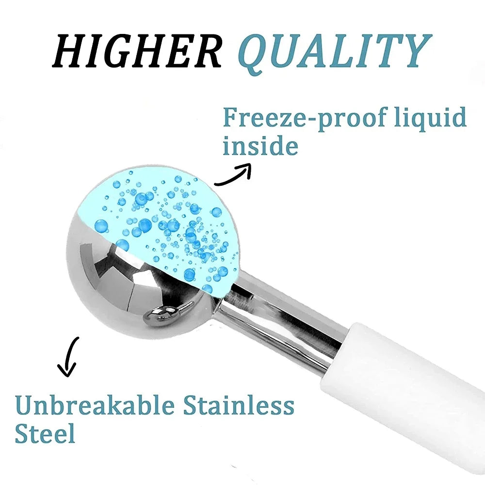 Stainless Steel Cooling Facial Globes for Puffiness and Skincare