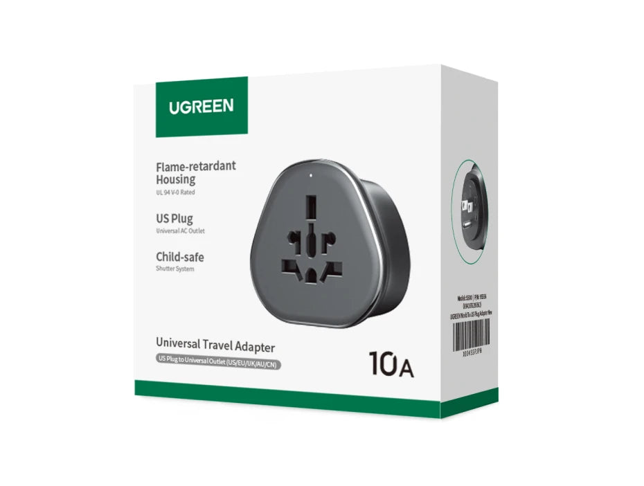 Universal Travel Power Adapter for International EU US UK Outlets - 26