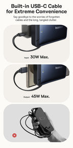 10000mAh Magnetic Wireless Power Bank with 45W Fast Charging
