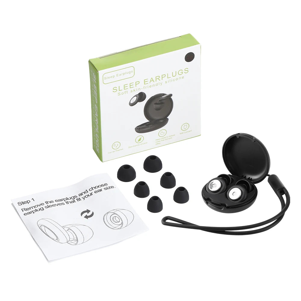 Reusable Noise Cancelling Silicone Ear Plugs for Sleeping - 16