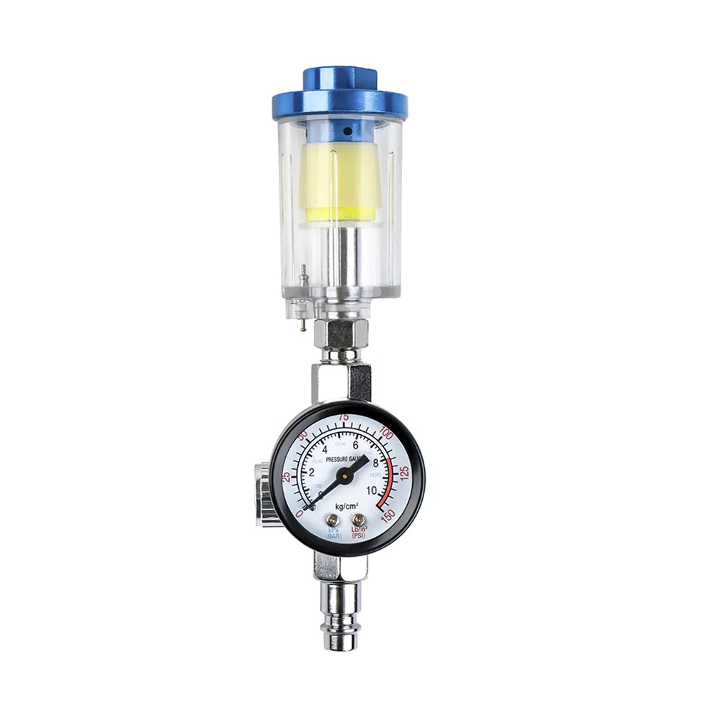1/4" Air Compressor Filter and Pressure Regulator for Spray Guns