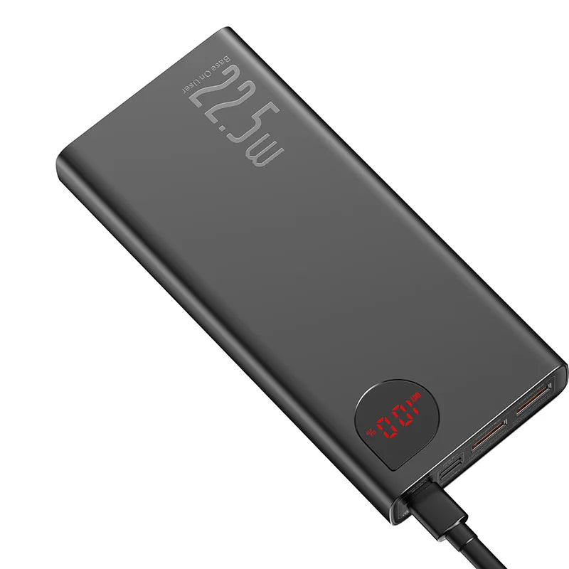 22.5W Fast Charging Portable Power Bank with LED Digital Display