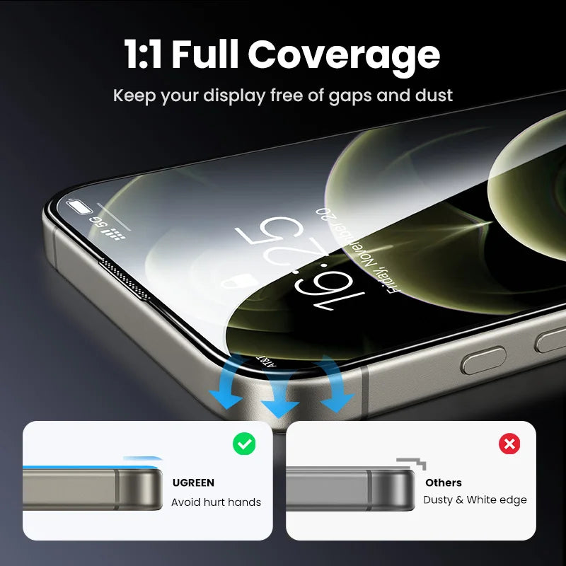 Tempered Glass Screen Protector for iPhone 16 and 15 Series - 2