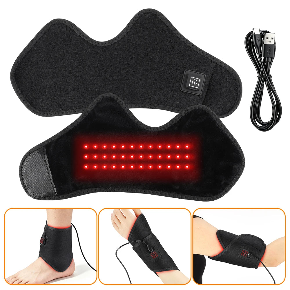 3-in-1 Red Light Therapy Heating Wrap for Ankle Foot and Wrist