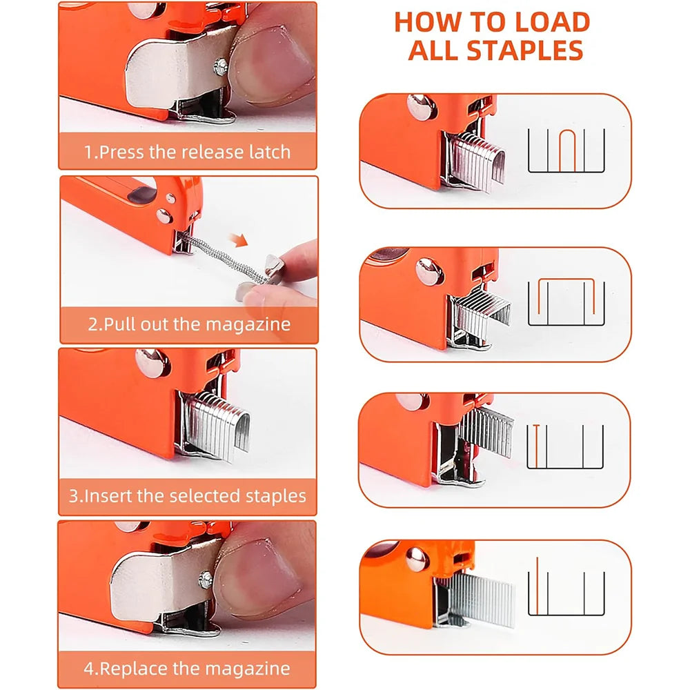 4-in-1 Heavy Duty Staple Gun for Upholstery and Woodworking