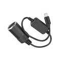 USB to 12V Car Cigarette Lighter Socket Power Adapter Converter