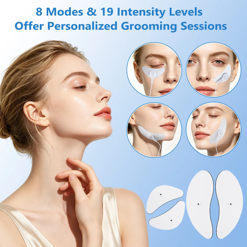 Electric EMS Facial Lifting and Eye Massage Stimulator - 11
