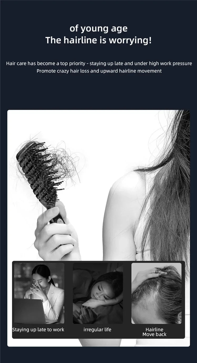 Electric Scalp Massager and Hair Oil Applicator Comb