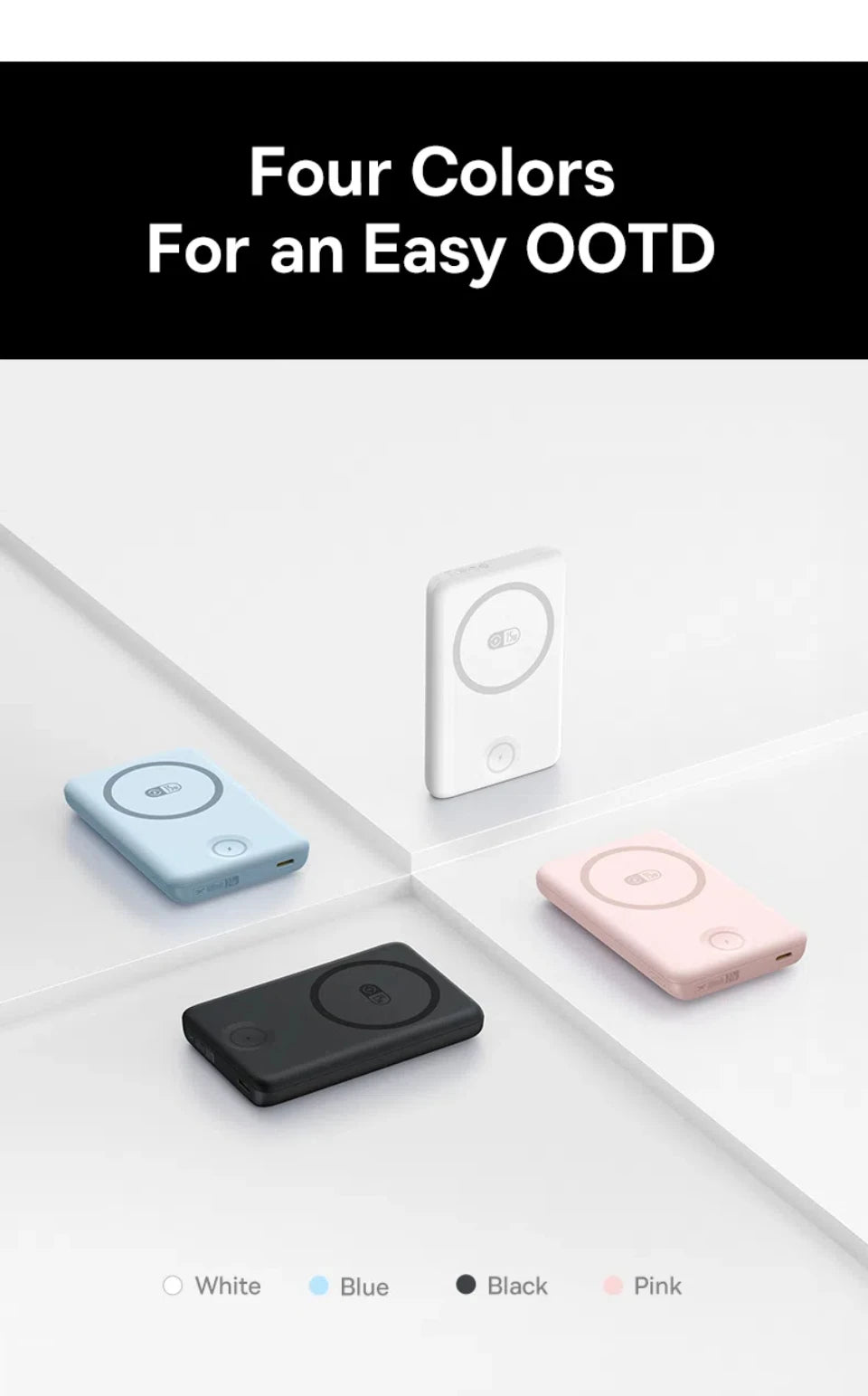 10000mAh Magnetic Wireless Power Bank for Phone and Watch