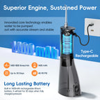 Portable Oral Irrigator and Electric Toothbrush Cleaning Kit