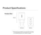 30W Fast USB Wall Charger with Type-C and Dual USB Ports