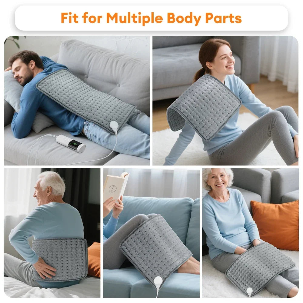 Electric Heating Pad for Back Neck and Muscle Relief - 4