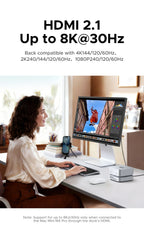 40Gbps Docking Station with M.2 NVMe SSD Case for Mac Mini
