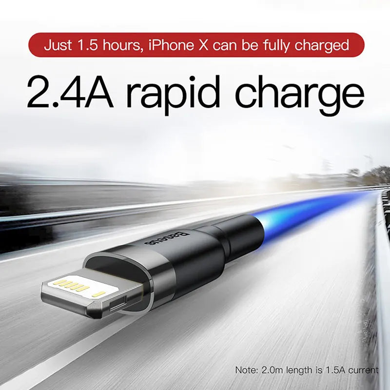 Fast Charging USB to Lightning Data Cable for iPhone and iPad - 4