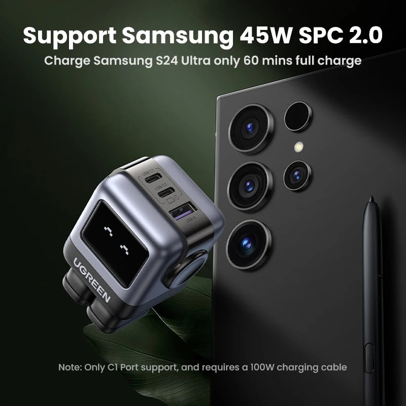 65W GaN USB-C Robot Fast Charger for Laptops and Smartphones - 6