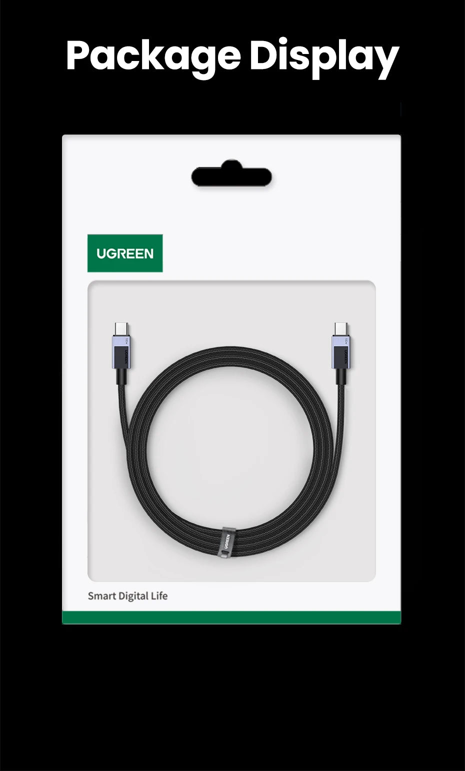 100W USB-C to USB-C Fast Charging Cable for Laptops and Smartphones