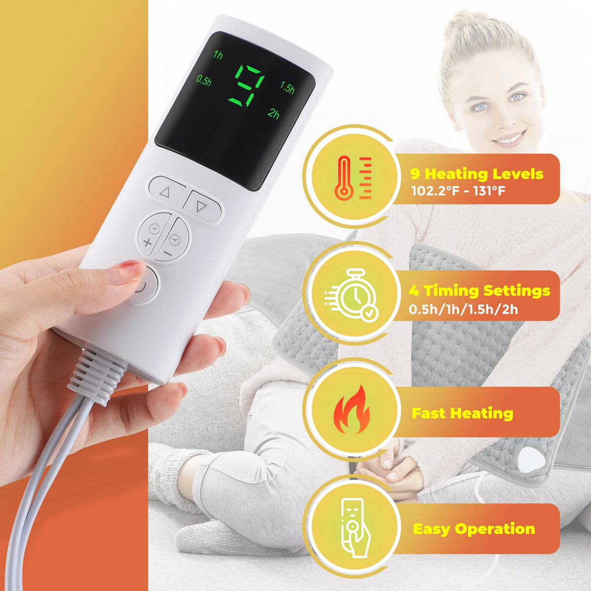 Electric Back Heating Support Belt for Waist and Abdomen