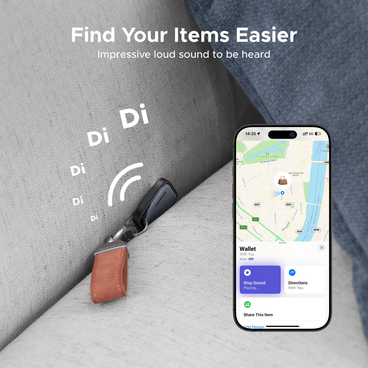 Bluetooth Item Locator for Apple Find My Network