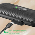 Bluetooth 5.4 Handsfree Car Kit Dual 3W Speakerphone Sun Visor Mount