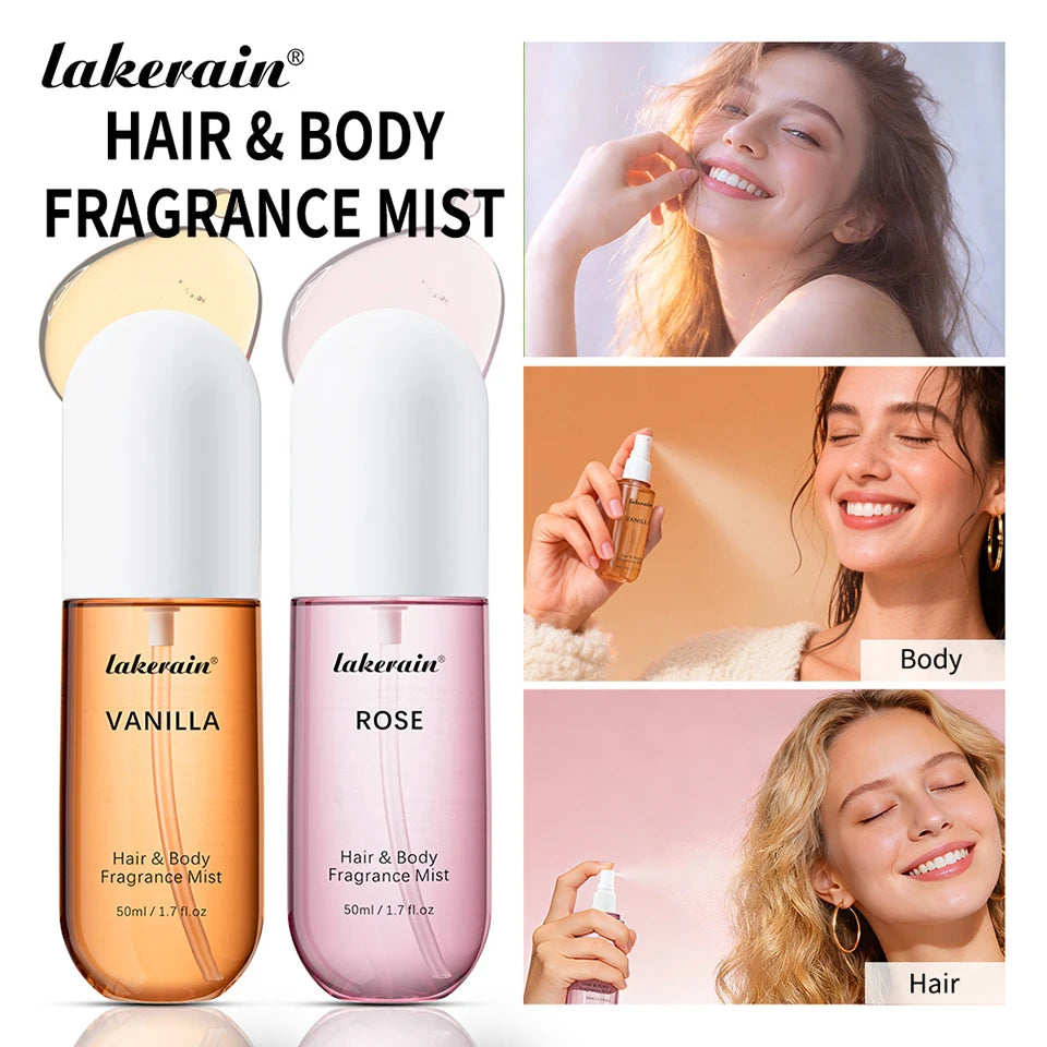 Vanilla and Rose Hair and Body Fragrance Mist
