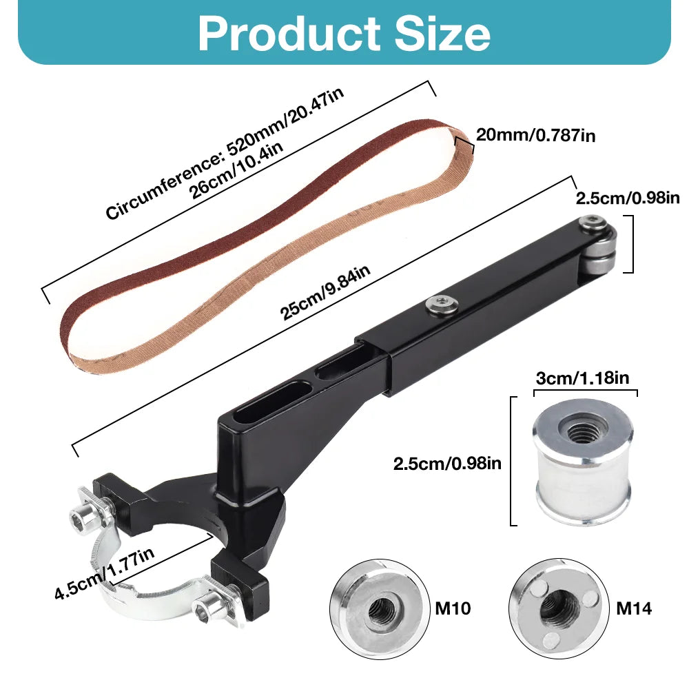 Angle Grinder to Belt Sander Conversion Attachment Kit - 4