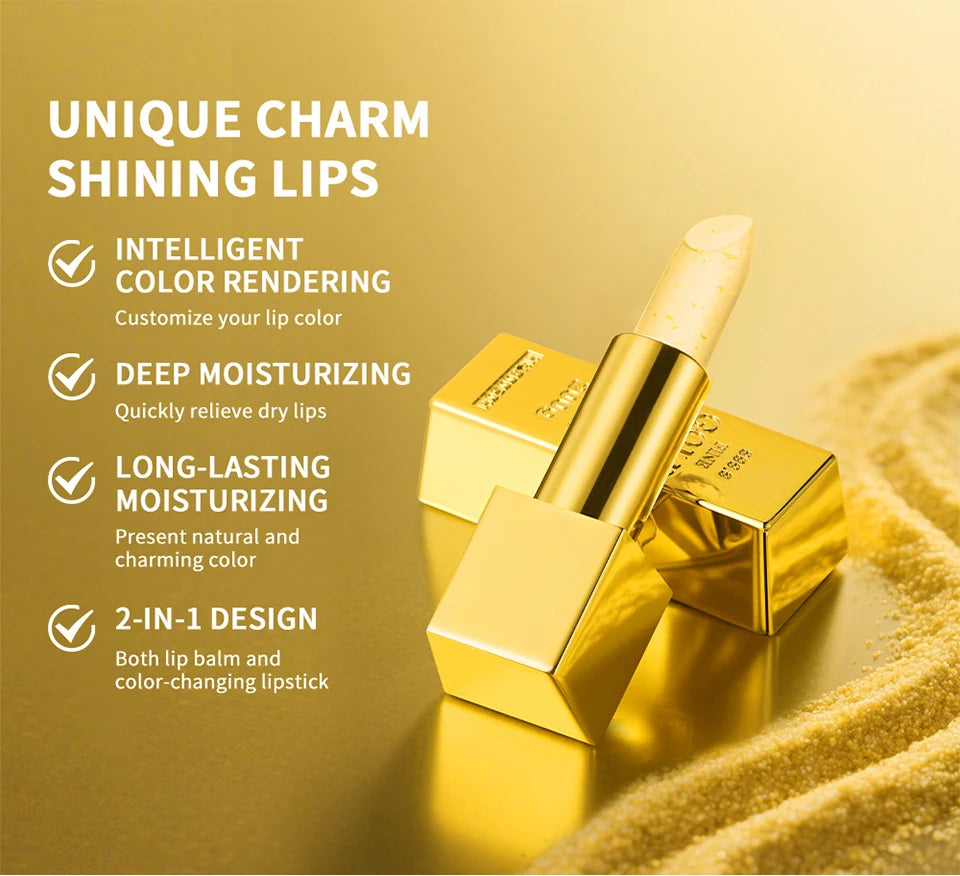 24K Gold Color-Changing Moisturizing Lip Balm