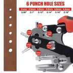 Heavy-Duty Rotary Leather and Belt Hole Puncher