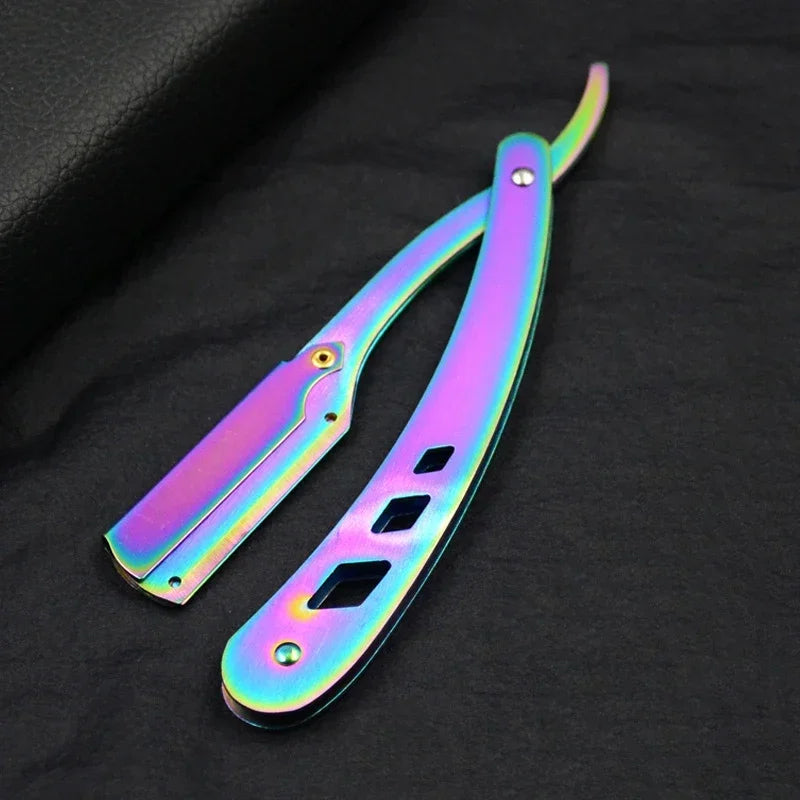 Professional Straight Edge Folding Barber Razor for Hair Shaving - 25