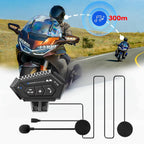 BT-12B Bluetooth 5.0 Motorcycle Helmet Intercom Headset 300M Range
