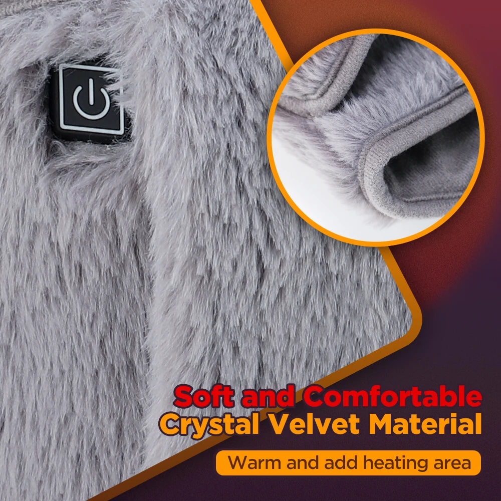 Electric Heated Waist Warmer Belt for Pain Relief