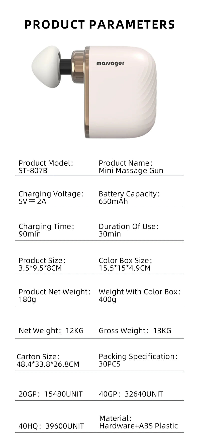 Portable Deep Tissue Muscle Massage Gun - 15