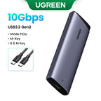 Dual Protocol NVMe/SATA M.2 SSD Enclosure 10Gbps USB 3.2