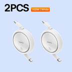 100W Fast Charging Retractable USB-C Cable