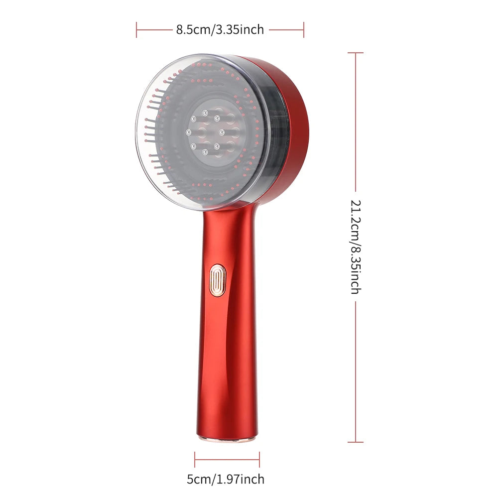 Electric Scalp Massage Comb with Red Light and Liquid Applicator - 13