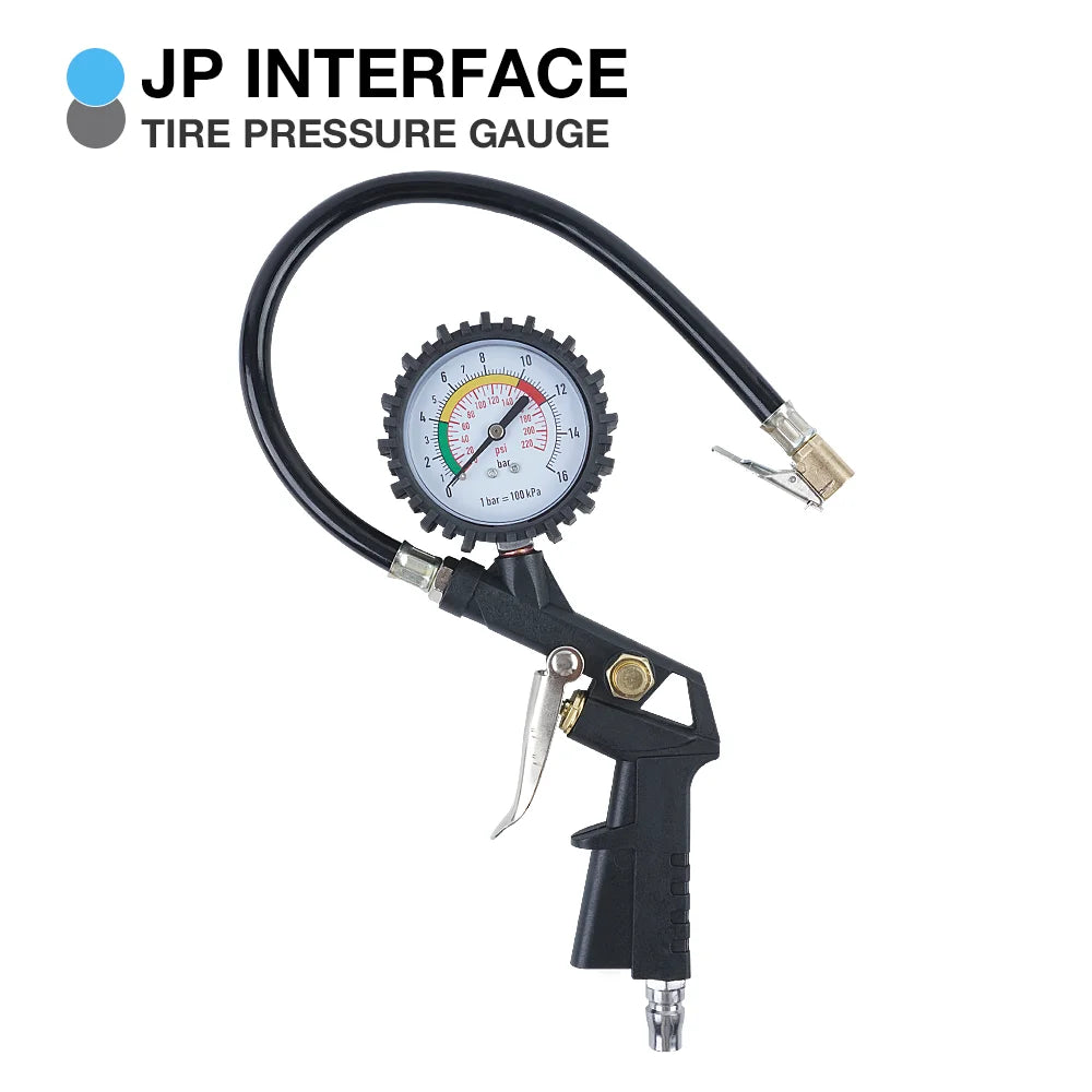 220PSI Tire Pressure Inflator Gauge for Car and Motorcycle