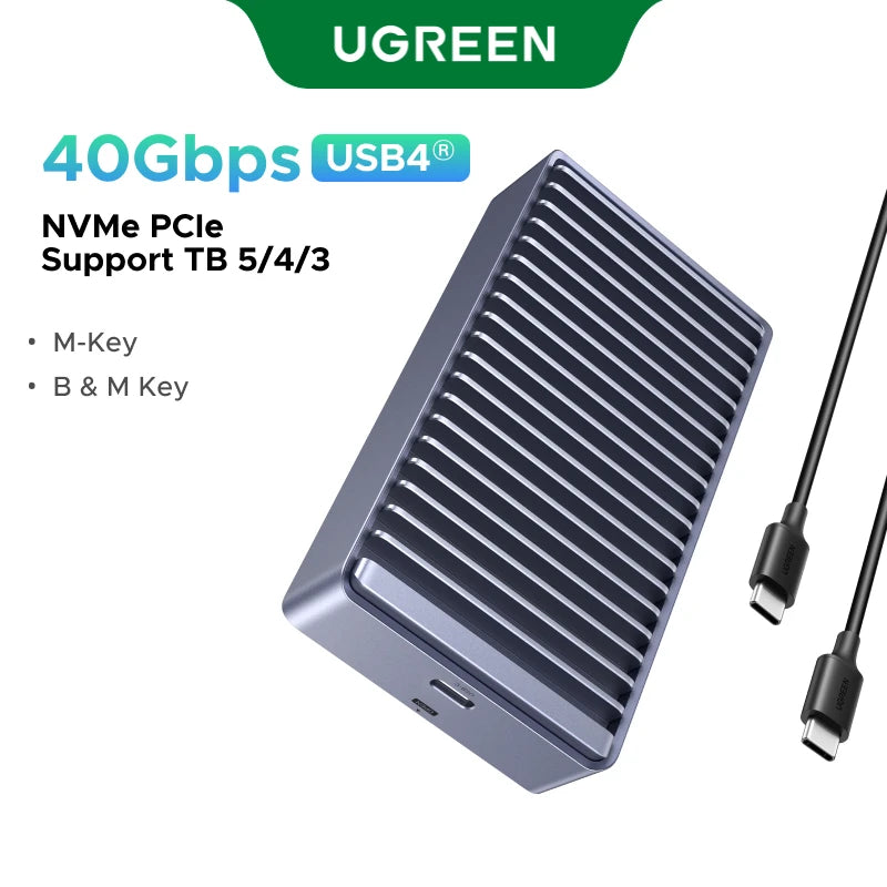 40Gbps USB4 NVMe SSD Enclosure for Thunderbolt and High-Speed Data - 23