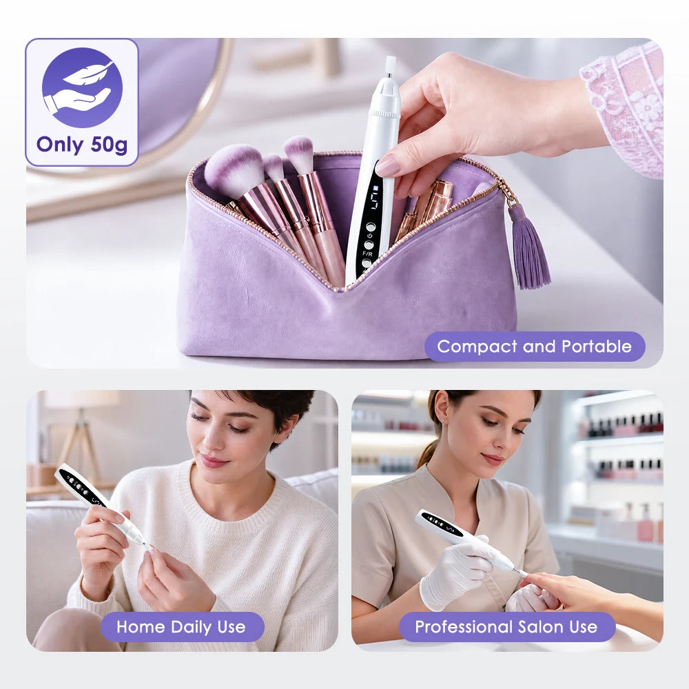 2-in-1 Cordless Electric Nail Drill and UV Curing Lamp - 6