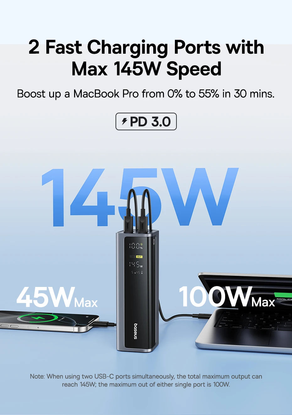 145W Fast Charging Portable Power Bank 20800mAh - 9